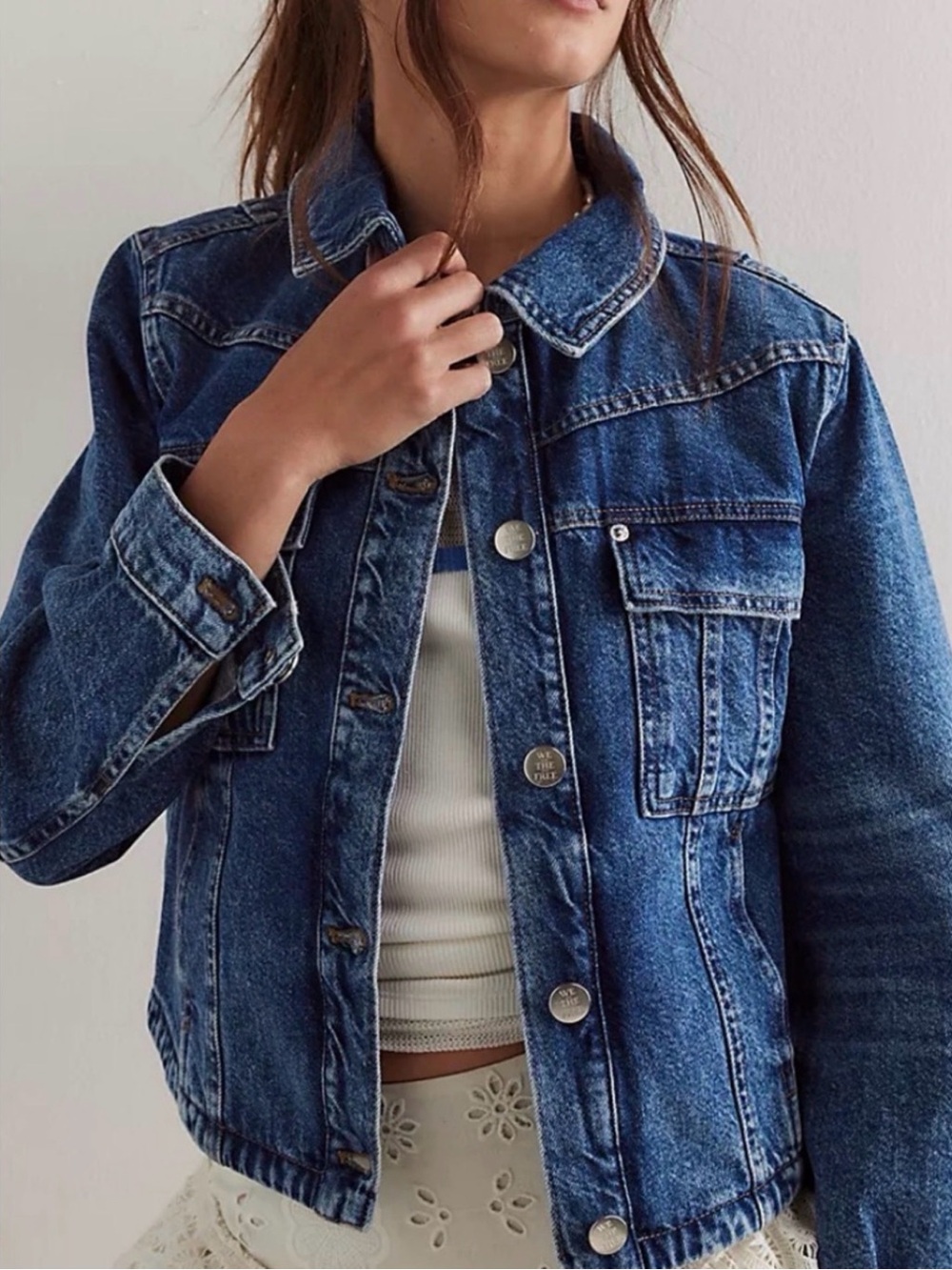 Free People We the Free Jade Denim Jacket NWT